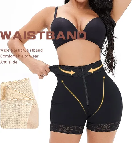 Vista 2 de SKDOGDT Ropa moldeadora corta para mujer con control de abdomen levantamiento de glúteos moldeadora de cuerpo cintura alta adelgazantes de muslo
