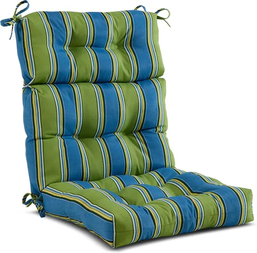 Vista 42 de Greendale Home Fashions Adobe Stripe - Cojín para silla de respaldo alto para exteriores (44 x 22 pulgadas)