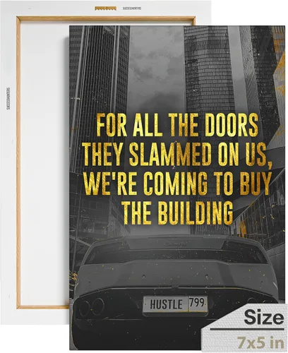 Vista 65 de Arte de pared motivacional para la oficina, lienzo de arte de súper auto, decoración automotriz inspiradora para los amantes de Porsche Sportscar