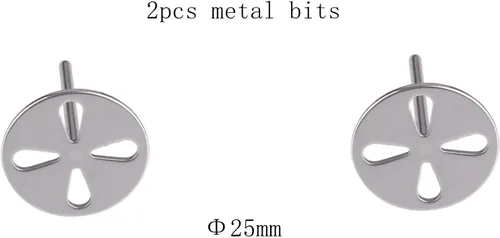 Vista 2 de Brocas de metal para disco de papel de lija de 0.984 in, broca de disco de lija de pedicura Mango 3/32, herramienta eléctrica de lima de pie