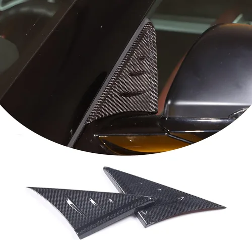 Vista 8 de Para Supra GR A90 A91 MK5 2018-2024 Espejo retrovisor lateral triangular Spoiler Trim,Canaliza el aire del coche,Reduce el ruido del coche durante