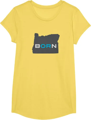 Vista 38 de Nacido en Oregon Camisa – Estado Mapa Born Idea de regalo, Negro