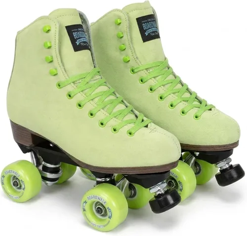 Vista 16 de Sure-Grip Boardwalk - Patines de ruedas unisex para exteriores con botas de cuero retro y ruedas 82A