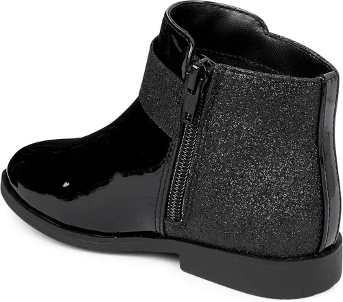 Vista 3 de Gymboree Botines de piel sintética para niñas y niños pequeños