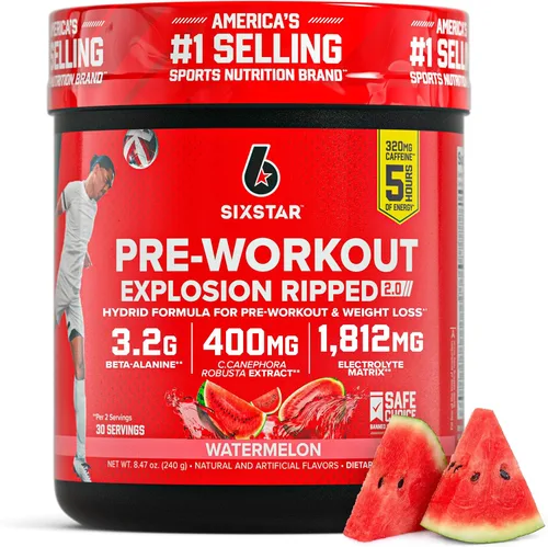 Vista 8 de Six Star Explosión preentrenamiento, melocotón y mango (30 porciones) - Suplemento energético en polvo para preentrenamiento para hombres y mujeres