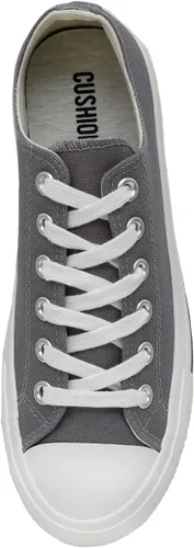 Vista 5 de CUSHIONAIRE Tenis de lona Vina Low Top para mujer + espuma viscoelástica, Blanco, 1