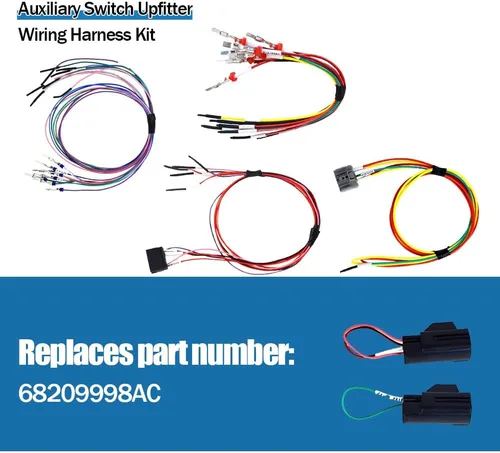 Vista 3 de CULMKARI Kit de arnés de cableado para interruptor auxiliar para Dodge Ram 3500 4500 5500 2015 2016 2017 2018 2018 Dodge Ram 3500 4500 5500