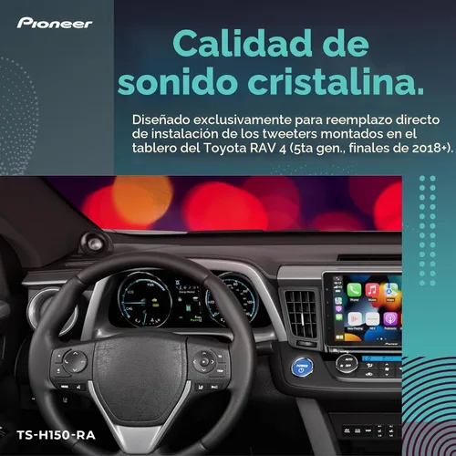 Vista 3 de PIONEER Actualización de tweeter de 1-1/8 pulgadas TS-H150-RA para Toyota