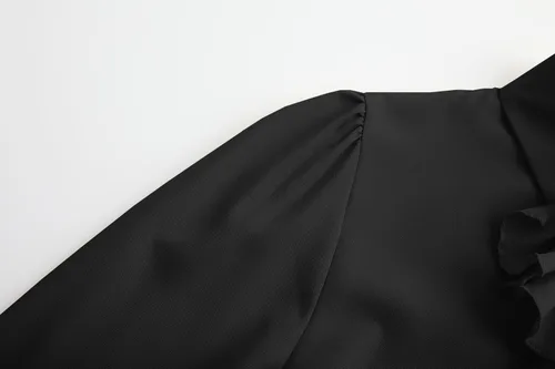 Vista 5 de Eymitory Camisa medieval de pirata para niños, camisa renacentista con volantes, jacobita escocés, Ghillie, tops para niños, disfraz gótico