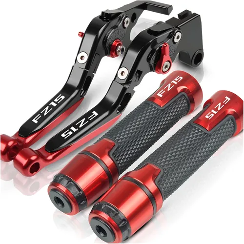 Vista 19 de SCUUBE Motorcycle CNC Accessories Adjustable Folding Extendable with A Brake Clutch Levers Handlebar Hand Grips Ends for Yama&ha FZ150I FZ 150I