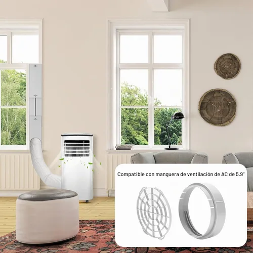 Vista 5 de Kit de ventana de ventilación para secadora, kit de ventilación de ventana para ventilación portátil de secadora de CA