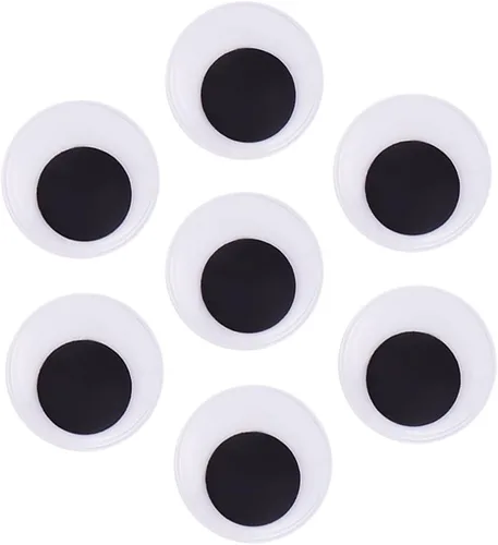 Vista 6 de DECORA 0.787 in 500pc Redondo Wiggle Ojos Googly con Autoadhesivo