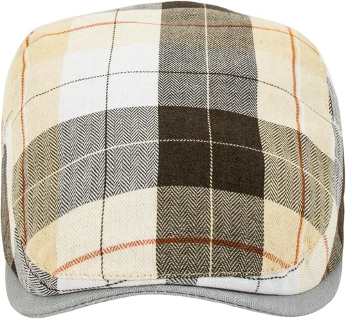 Vista 4 de Gorro de periódico para hombre, gorra plana Ivy Gatsby, gorra ajustable a cuadros coloridos