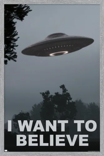 Vista 12 de Trends International Póster de pared con texto en inglés "I Want To Believe