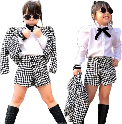 Vista 2 de Conjunto de ropa de 2 piezas para niñas pequeñas para otoño e invierno