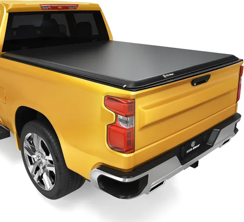 Vista 19 de YITAMOTOR - Funda rígida de triple pliegue para tonneau de camioneta de 5.8 pies, compatible con GMC Sierra 1500 y Chevy Silverado 2007 al 2013