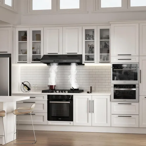 Vista 9 de GASLAND Master Campana extractora debajo del gabinete de 36 pulgadas, negro mate, 700 CFM para ventilador de escape de cocina de cocción de alta