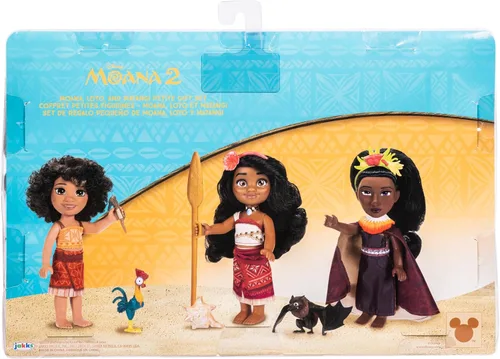 Vista 7 de Disney Set de regalo Moana 2: muñecas pequeñas Moana, Loto y Matangi