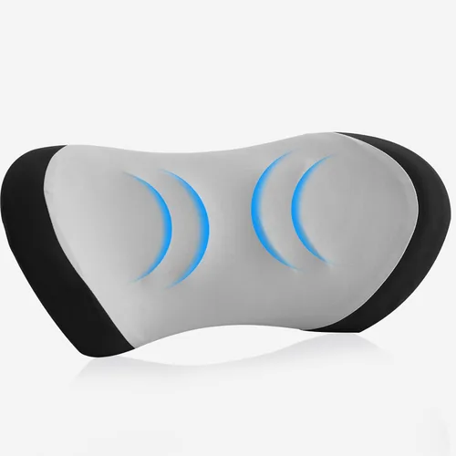 Vista 7 de Almohada de apoyo lumbar para silla de oficina, almohada lumbar para automóvil, almohada de apoyo lumbar ergonómica de espuma viscoelástica