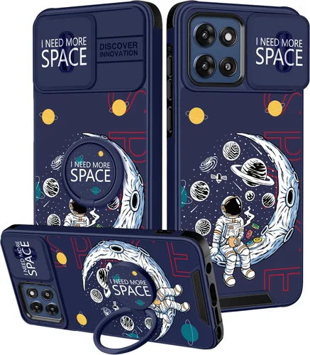 Vista 31 de Funermei Funda para Moto G Stylus 5G 2022, funda para teléfono con diseño de calavera de esqueleto para mujeres y niñas, diseño gótico, Como