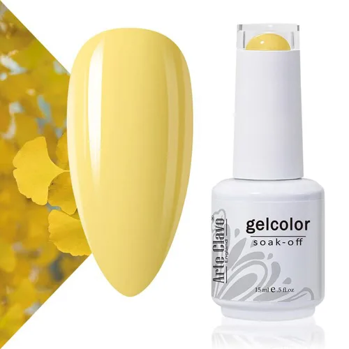 Vista 54 de Arte Clavo Pearlescent Nude Gel Nail Polish 15ml - HEMA Free Soak off UV LED Nail Gel for Manicure, DIY Nail Art, Home Salon Use 11029