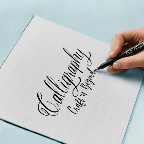 Vista 3 de Craft 'n' Beyond Paquete de 10 rotuladores para caligrafía para letras a mano, dibujo artístico, bocetos, álbumes de recortes, escritura, diario