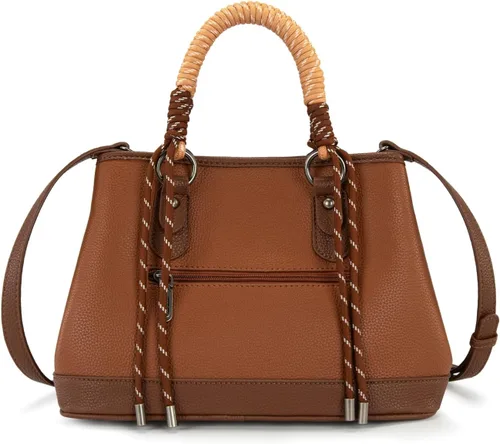 Vista 7 de Wrangler - Juego de 2 bolsas de mano con asa superior de cuerda trenzada y bolsa clásica