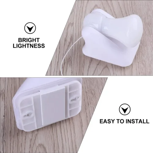 Vista 5 de OSALADI Luz LED para tienda de campaña, portátil, funciona con pilas, linterna para camping y uso al aire libre, luz nocturna compacta de 2.8 x 2.3