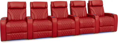 Vista 52 de Seatcraft Luminis LT - Asiento de cine en casa, reclinable, color rojo
