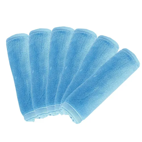 Vista 5 de Paquete de 6 toallas de limpieza reutilizables para uso diario, toallas de limpieza de microfibra facial adecuadas para pieles sensibles