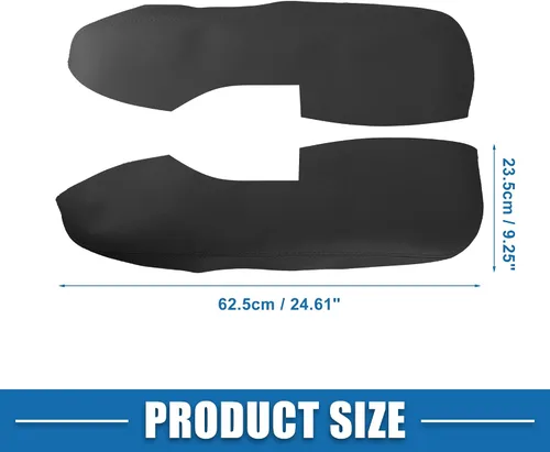 Vista 5 de Cubierta del reposabrazos del panel de la puerta delantera del coche para Acura TL 2009 2010-2014 negro 1 par