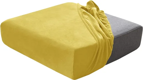 Vista 43 de Juego de fundas de cojín para asiento de sofá, fundas de cojín de terciopelo elástico, repuesto para cojines individuales con tela elástica Aguacate