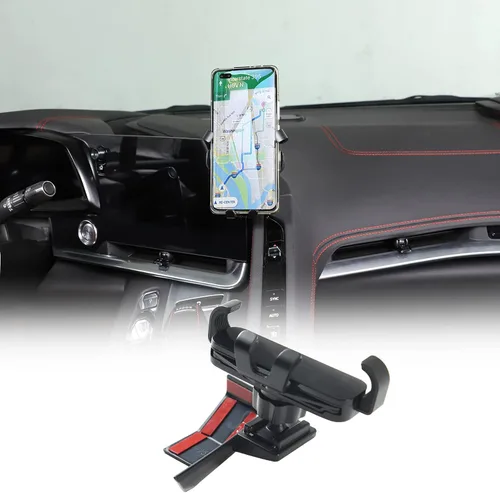 Vista 7 de Soporte de teléfono para automóvil compatible con Chevrolet Corvette C8 2020-2025, soporte para teléfono celular para pantalla de navegación