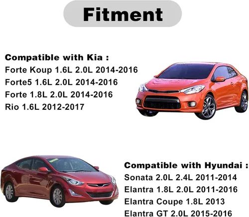 Vista 2 de FZJDSD Interruptor de control del limpiaparabrisas compatible con Hyundai Sonata Elantra 2011-2017, para Kia Rio Forte Koup 2012-2018, conjunto