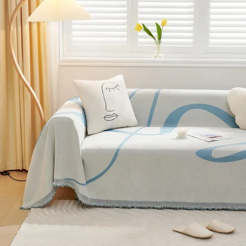 Vista 46 de VClife Funda para silla con acento azteca bohemio de 59 x 71 pulgadas, funda reversible y lavable de felpilla para sillón, color marrón castaño