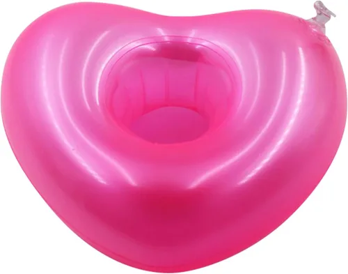 Vista 6 de Soportes de bebidas flotantes para piscina, inflables para bebidas, posavasos con mini bomba de aire