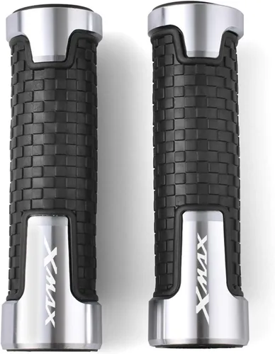 Vista 8 de Manillar de motocicleta para Yamaha Xmax 125 250 300 400 empuñaduras de manillar de motocicleta Agarres de aluminio cómodo y suave de goma para Azul