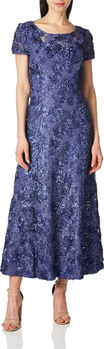 Vista 4 de Alex Evenings Vestido pequeño de manga larga para mujer