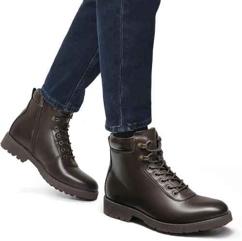 Vista 8 de Bruno Marc Botas de motocicleta para hombre, botas de vestir Oxford 2.0