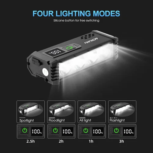 Vista 5 de Luz LED súper brillante para bicicleta, faro de bicicleta recargable USB, faro de bicicleta impermeable, faro de bicicleta impermeable con pantalla