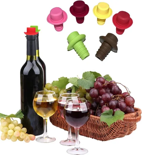 Vista 2 de AKOAK 3 tapones de vino, tapones para botellas de vino y bebidas