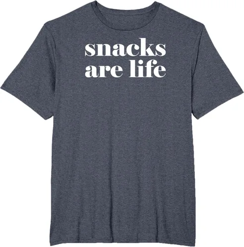 Vista 49 de Snacks Are Life - Camiseta divertida para amantes de los aperitivos, Negro