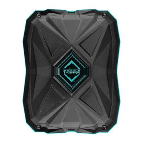 Vista 4 de Iceberg Thermal IceSLEET G6 Stealth - Tubo de calor de 6 táctiles directos chapado en níquel, con ventilador silencioso ultra de 5.512 in, enfriador