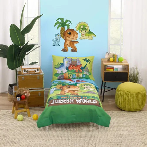 Vista 11 de NoJo DreamWorks Gabby's Dollhouse Dream It Up Arcoíris Multicolor Hora de Dormir - Juego de cama de 4 piezas para cama de niño pequeño - Edredón La