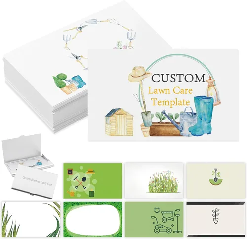 Vista 20 de Tarjetas de visita comerciales personalizadas con logotipo, personalizadas imprimibles de doble cara, tarjetas de visita personalizables 1000 500