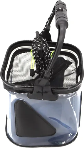 Vista 3 de Minnow Bucket - Depósito transparente para pesca de 7L/10L/12L, contenedor transparente para pesca con tapas de red
