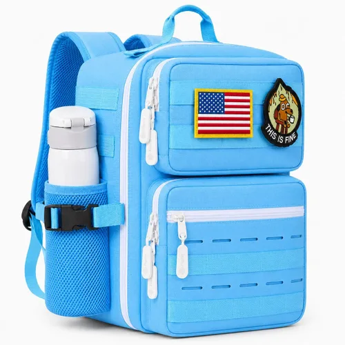 Vista 14 de Mini mochila táctica de 9L para hombres y mujeres, mochila táctica militar pequeña para deportes, gimnasio, senderismo, viajes, camping, Verde Verde