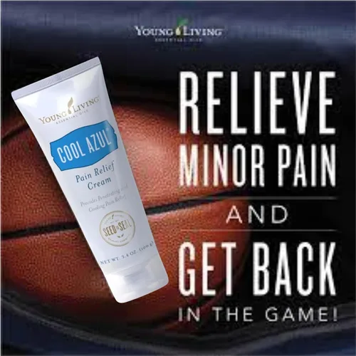 Vista 3 de Young Living Cool Azul Crema para aliviar el dolor, mezcla refrescante de mentol con aceites esenciales de gaulteria y menta, aroma vigorizante