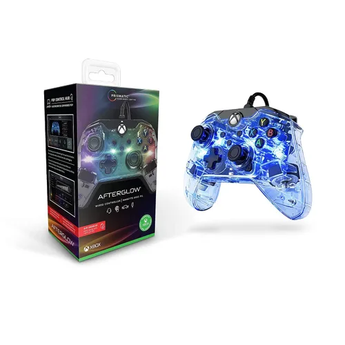 Vista 9 de Afterglow Prismatic LED Wired Controller Multicolor - Xbox Series XS, Xbox One, Xbox Series X (Renewed)