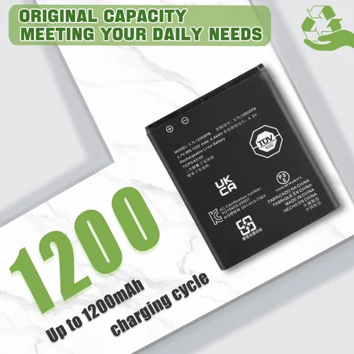 Vista 3 de Nuevo reemplazo de batería de 1200mAh 3.7L1200SPB para Texas Instruments TI-84 CE/TI-84 Plus CE/TI-Nspire CX II con herramientas